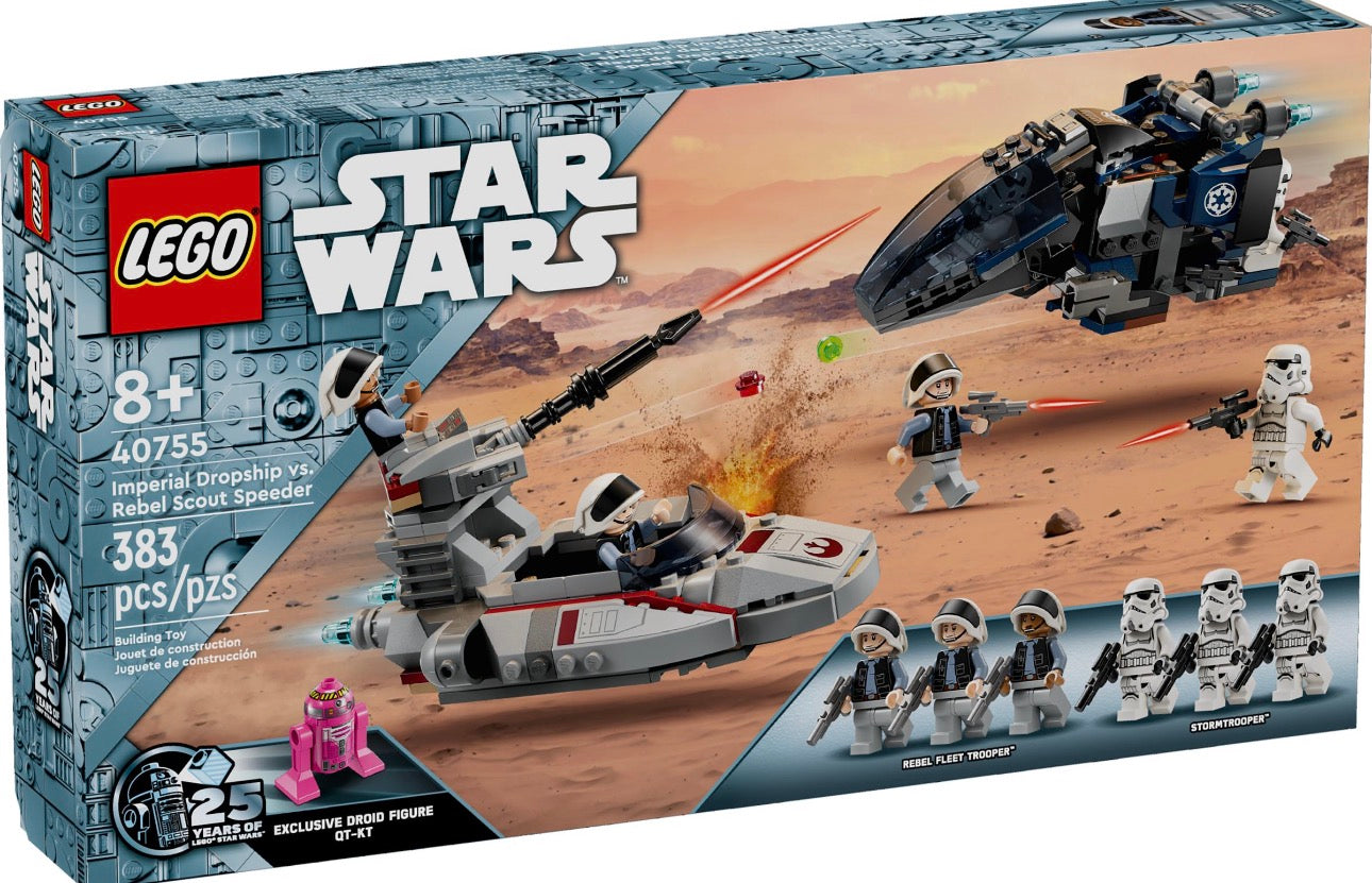LEGO Star Wars: Imperial Dropship vs. Rebel Scout Speeder (40755) – New